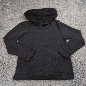 J Crew Sweater Women Medium Gray Wool Blend Pullover Normcore Preppy Casual